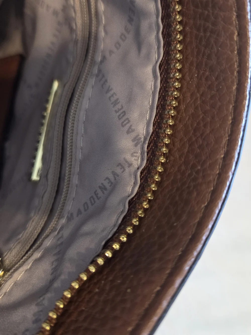 Steve Madden Brown Pebble Crossbody Bag
